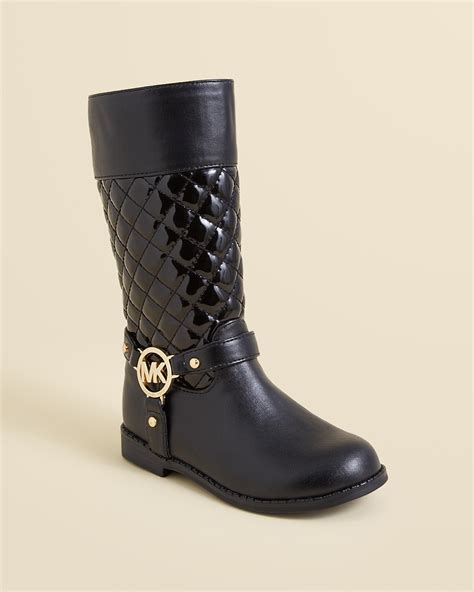 shoes michael kors girl black|Michael Kors toddler girl boots.